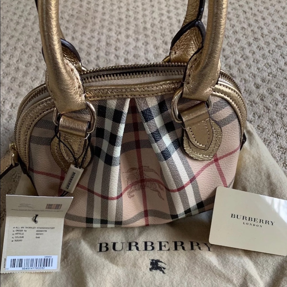 Brand New Burberry Mini THORNLEY gold